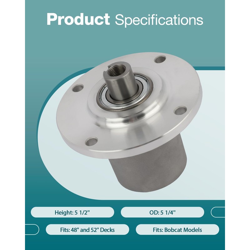 SCITOO Mower Spindle Spindle Assembly Replacement for Bunton for Bobcat