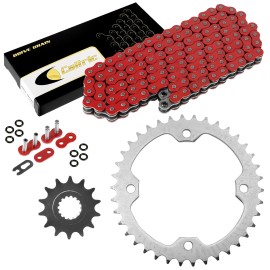 Yamaha Red O-Ring Drive Chain & Sprockets for Yamaha Raptor 700 YFM700R 2006-2016