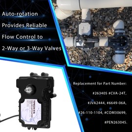 TPE24VA 24-Volt Pool Valve Actuator, Compatible with Jandy/Pentair/Hayward etc All 24VAC Control Systems, for Pools, Solar, Spa Equipment and More