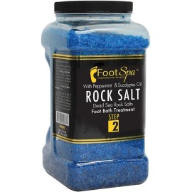 Spa Redi Detox Foot Soak Pedi Bath Salt Dead Sea Salts Eucalyptus Peppermint Oil 128 oz