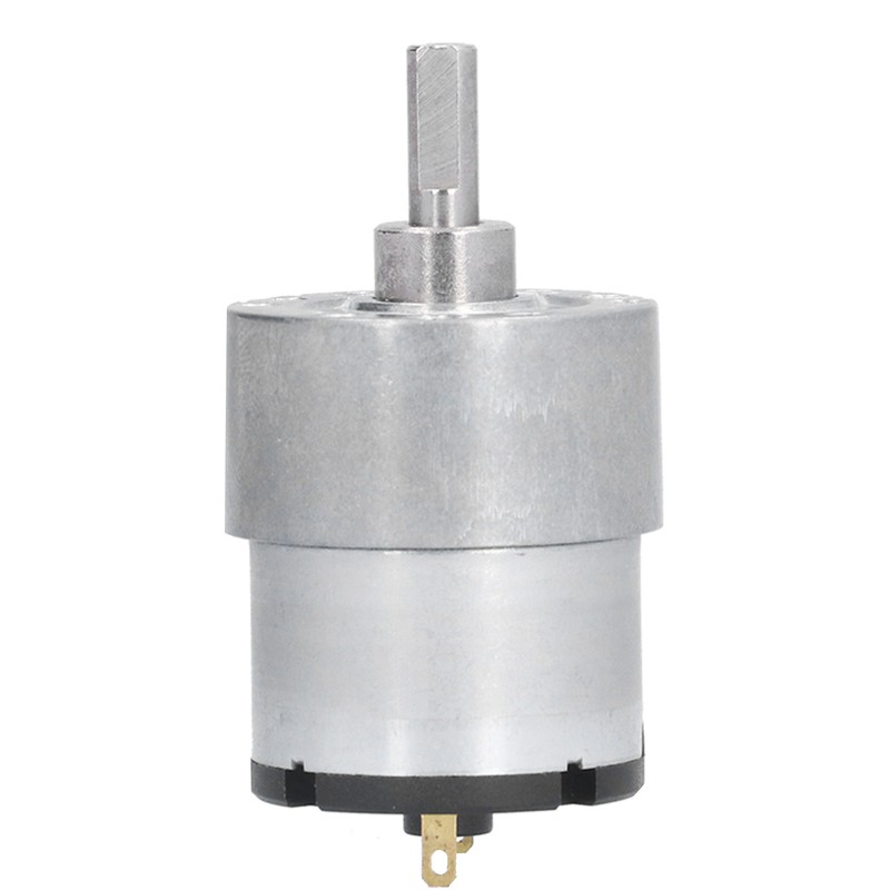 JGB37‑520 12V 600RPM DC Worm Gear Motor Turbo Reducer Shaft