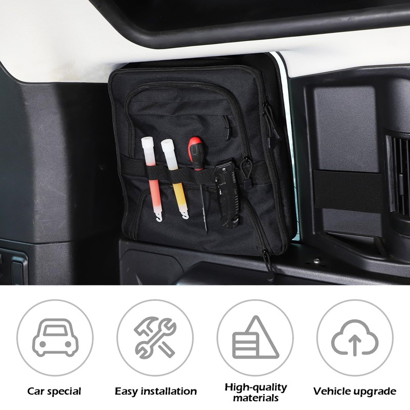 PIUGILH Trunk Side Window Organizer Storage Bag Compatible with Land