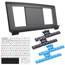 Feifeiya Music Sheet Stand, Music Rest Compatible with Yamaha PSR/YPT/KB/P Series, Keyboard Score Stand Set Includes 4 Book Clip, Piano Keyboard Stickers for 37-88 Key Models