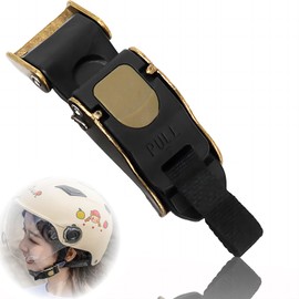 DELUXEFOX Motorcycle Helmet Pull Buckle, Motorcycle Helmet Plastic Pull Buckle, Bike Helmet, Speed Clip, Easy to Install, Adjustable, Flexible Electroplated Copper Buckle, Multifunctional Chin Strap,