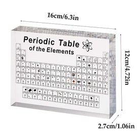 Periodic Table Real Elements, Periodic Table Gifts, Periodic Table with Real Elements Samples, Periodic Table with Real Elements Samples Inside, for Student, Teacher, Gift, Craft, Decoration