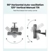 LEMOISTAR 12" Wall Mounted Fan with Remote Control, 90° Oscillating,