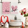 Artoid Mode Pink Heart Love Valentine's Day Kitchen Towels Dish