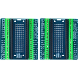 Compatible for Raspberry PI PICO Breakout Board PCB Expansion Board with Pin Header 2.54mm / 0.1" (Pack of 2)