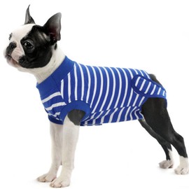 IDOMIK Dog Recovery Suit for Female Spay - Adjustable Anti-Licking Dog Post Surgery Onesie, Male Female Dog Neuter Spay Suits, Soft Abdominal Wound Bandage & E-Collar Cone Alternative