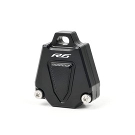 MOWOK For Yamaha YZFR6 YZF R6 Accessories Motorcycle Key Shell Cover Case & Badge Keyring (Black)