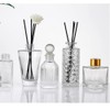 2PCS 50ml/1.7oz Empty Clear Glass Diffuser Bottle Diffuser Jars with