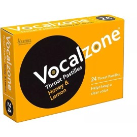 Vocalzone Throat Pastilles Blackcurrant/O - Honey & Lemon, Pack Of 12
