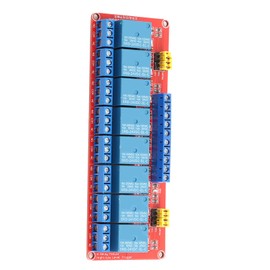 24 V 8-channel relay module, relay with optocoupler insulation, high and low trigger module