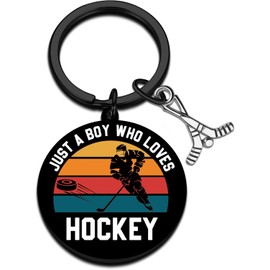 Llavero de hockey para niños y hombres, de 8 a 12 años