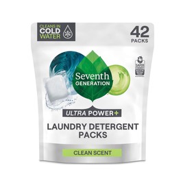 Seventh Generation, Laundry Detergent Packs Ultra Power Plus 42 Count, 29.6 Ounce