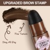 Eyebrow Stamp Stencil Kit - Eyebrow Powder, Makeup for Natural-Looking
