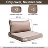 FKSLIFE Patio Cushion Covers Replacement,Patio Seat Cushion Covers,Washable Slip Covers