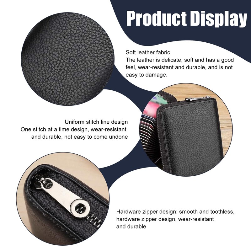 Credit Card Holder 20 Slots RFID Wallet for Men Women