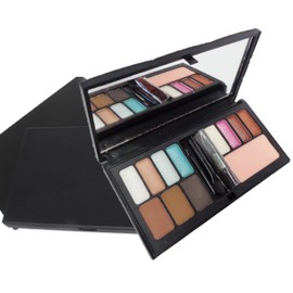Botanical Beauty Ultimate All in One 12 Colors Palette. Cheek Blush 1 Color, 8 Color Eyeshadows, 3 Brow Colors, 1 Cheeks Bluch Applicator, 1 Eyeshadow Applicator, 1 Brow Colors Applicator.