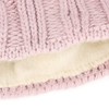 Neverless Women's Knitted Beanie, Fur, Pom Pom, for Winter -