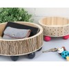 Balsa Wood Round Tray, Medium, 22 x 5.5 cm