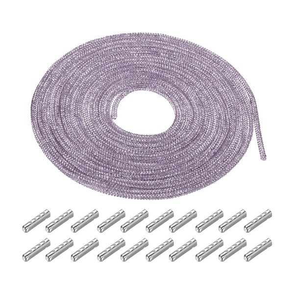 MECCANIXITY 4mm x 5m Shoe Laces Hoodie String Glitter Cords