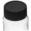 ULTECHNOVO 24pcs Wide Mouth Sample Bottles With Black Screw Caps