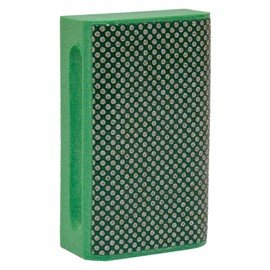 KGS PRO diamond hand polishing pads curved edges (4 pack, Grit 60 (green))