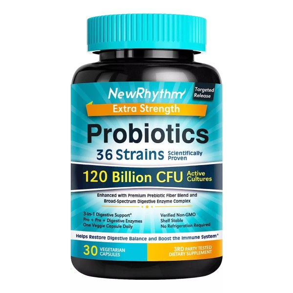 Newrhythm Probióticos 120 Billones Cfu 36 Cepas 30 Cápsulas