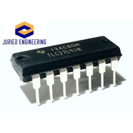 Juried Engineering TLC27L4IP TLC27L4 LinCMOS Quad Precision Single Supply Upower Operational Amplifier Op Amp Breadboard-Friendly IC DIP-14 (Pack of 2)