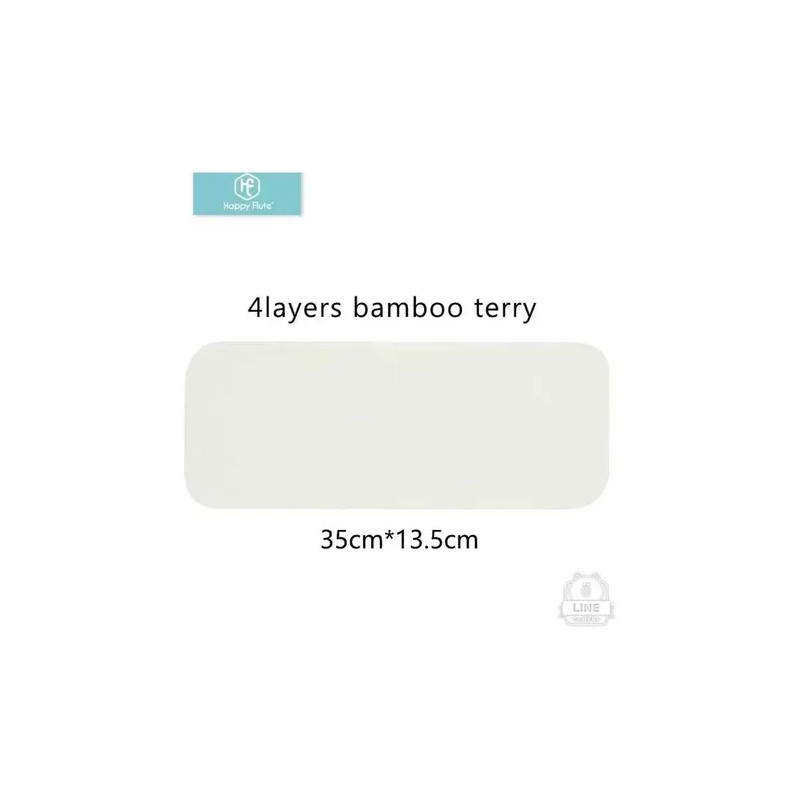 15 Absorbentesinsertos Pañal Ecológico Bambú Terry 4 Capas