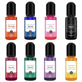 BDBFPAN 8Stück Farbpigmente Für Gießpulver,Farbe Für Gießpulver Gießpulver Farbe Betonpigment Für Gipsbeschichtung DIY Produktion Zementbeschichtung Farbige Pigmente