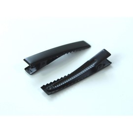 ALL in ONE Hair Clip for DIY (46MM Black Flat Alligator Clips)