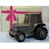Creative Gifts International Tractor Bank Silver Farm Related Metal Vehicle