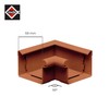INEFA Gutter Angle 90 Degree Box-Shaped Inner Angle PVC NW68