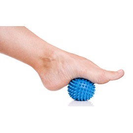 Set of 2 massage balls - diameter 7.5 cm - fitness - gymnastics - sports - with pads - anti-stress - muscle tension - feet - hands - neck - back - arms - sports - pilates