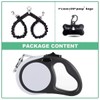 Dual Retractable Dog Leash for 2 Large Dogs (Up to