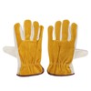 Garden Cowhide Gloves Puncture Proof Wearproof Full Finger Leather Gloves