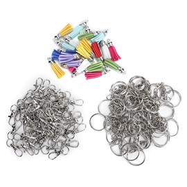 Key Chain Tassel Set Mixed Color Zinc Alloy Mobile Phone Pendant Keychain Keys Ring