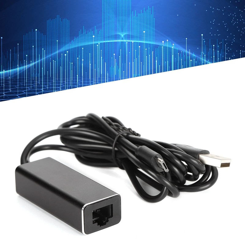 Qiilu Adaptador Ethernet a Firestick Adaptador de Red Aleación de