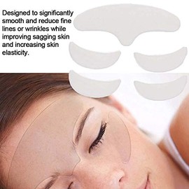 YUYTE Parches de Silicona para Arrugas, 5 Piezas Almohadilla Facial Reutilizable para Ojos, Parche de Elevación de Piel Lavable, Parches Cutaneos, Her