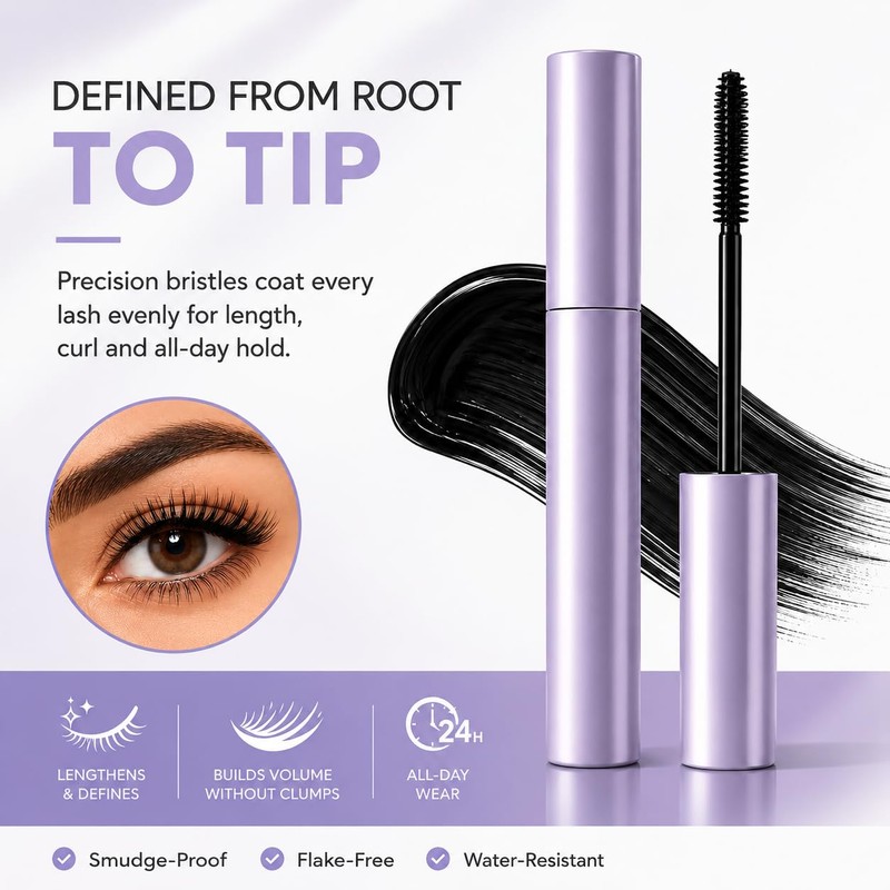 SILKSENCE Mascara for Older Women 60 plus, 1 Pack