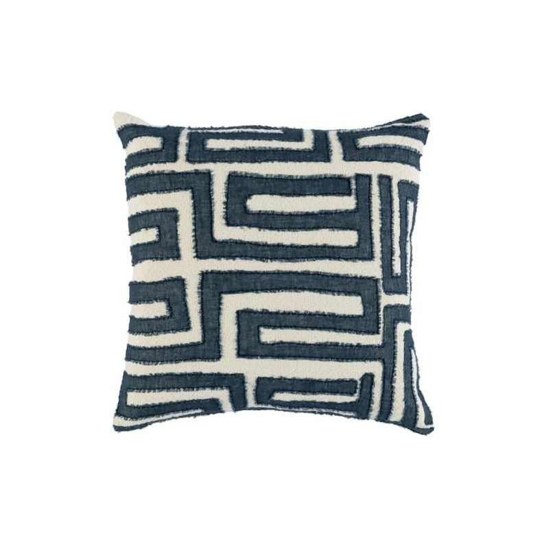 Kosas Home Mia 22x22 Knitted Cotton and Linen Throw Pillow