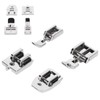 4Pcs Zipper Presser Foot Parallel Grooves Easy Operation Edge Design