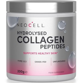Collagen Powder 5000mg | Grass-Fed Hydrolysed Bovine Collagen Peptides (Type I, III) with Vitamin C | Supplement for Women & Men | Unflavoured | 200g | NeoCell