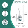 Daisy Earrings for Women 925 Sterling Silver Moss Agate Daisy