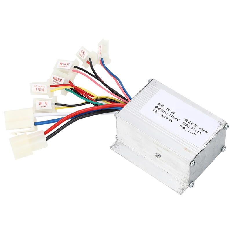 24V250W Brush E Bike Controller and Long Line Universal Thumb