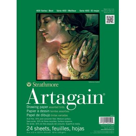 Strathmore - 445-9 Paper 400 Series Artagain Pad, 9"x12", Assorted