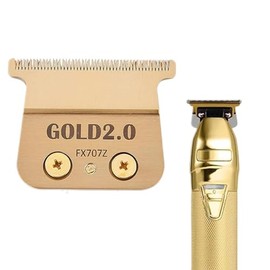1 Pc FX707Z DLC 2.0 Replacement Blades Head Compatible with BaByliss PRO Barberology Trimmer Blade,Zero-Gapped Replacement Trimmer Blade Compatible with BaBylissPRO FX787 & FX726 Trimmer (GOLD)