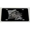 Diamond Etched Products Engraved US USA Flag Eagle Patriotic Car